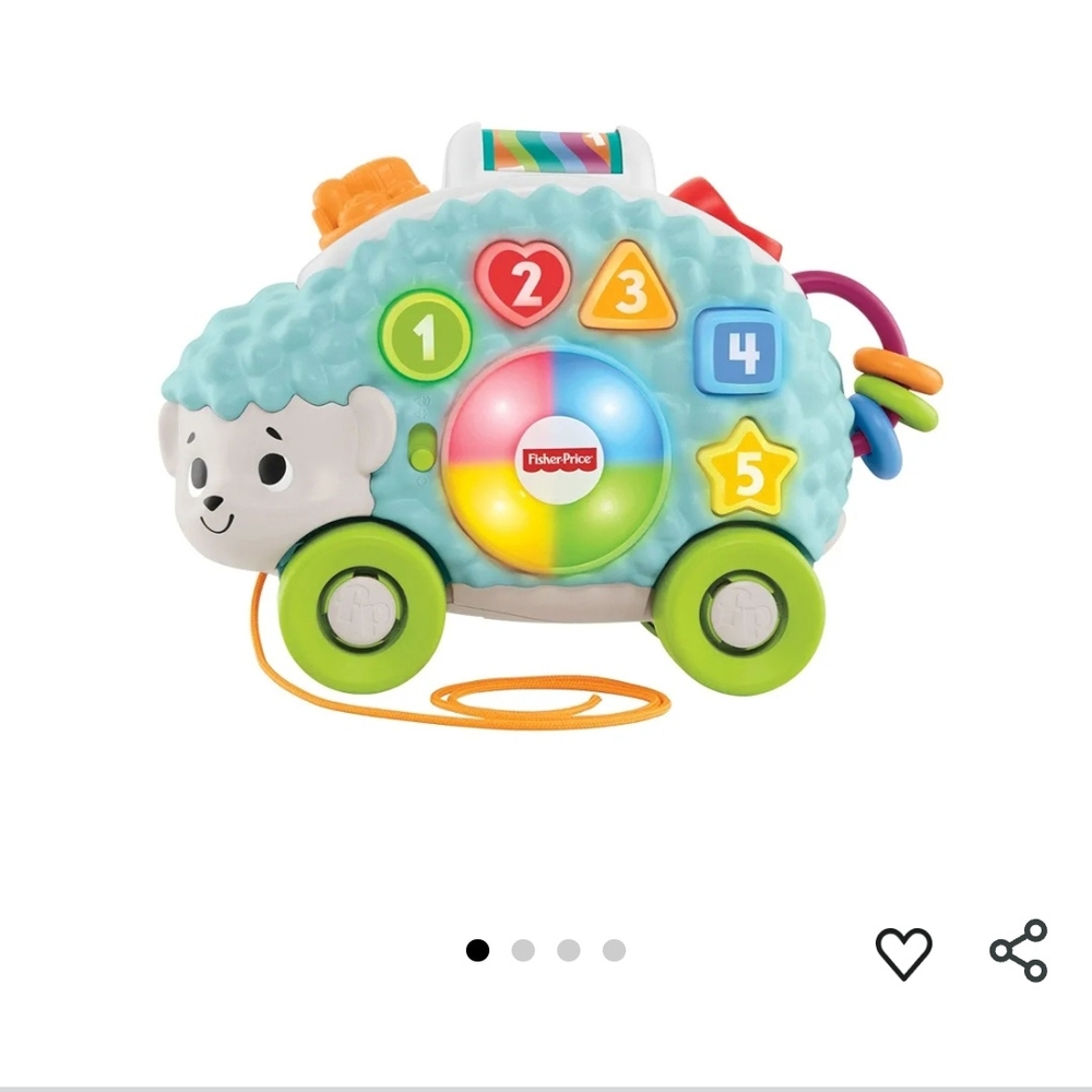 Fisher-Price Colorful Hedgehog Pull Toy